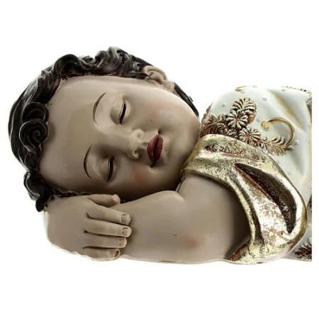 Statua del Bambino Gesù giacente di resina