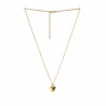 Collier avec pendentif cœur Lourdes en acier doré
