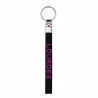 Porte clés lanière "Lourdes" avec strass noir