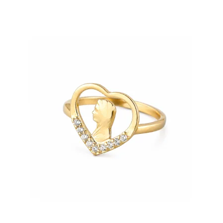 Anello traforato placcato...
