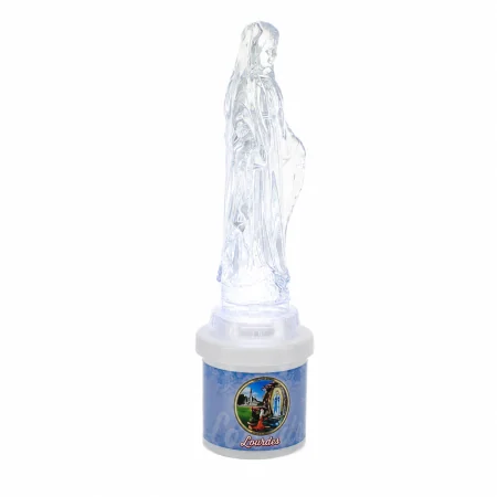 Bougie Led Vierge Miraculeuse et Sticker Apparition de Lourdes