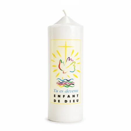 Baptismal Candle Child of God 18cm