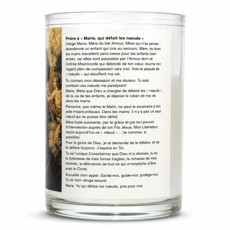 Night light candle of Our Lady who unties the knots with prayer