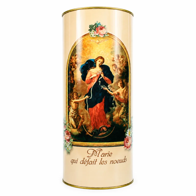 Mary who unties knots night light candle 15x6cm