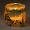 Candela di Lourdes profumo di rosa 8cm
