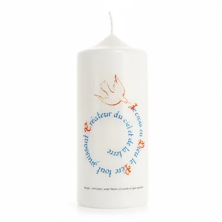 White candle for Profession...