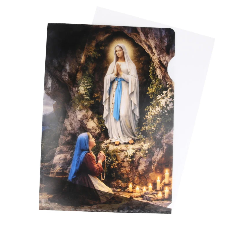Chemise porte-documents A4 Apparition de Lourdes