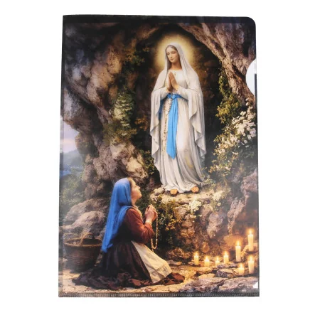 Chemise porte-documents A4 Apparition de Lourdes