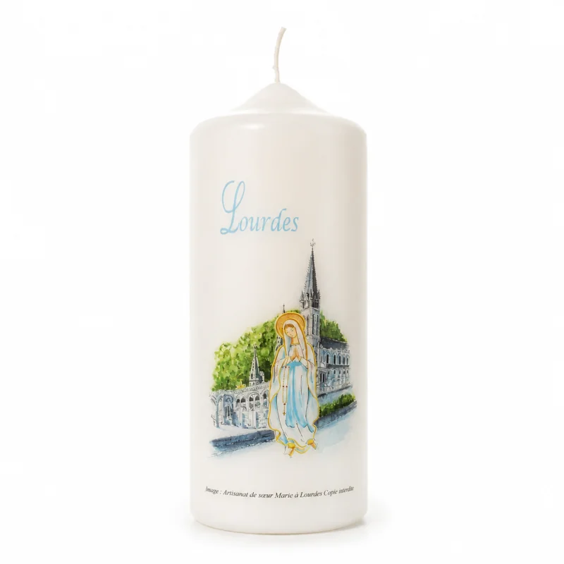 Candela bianca Nostra Signora di Lourdes e Basilica