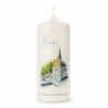 Bougie Blanche Notre Dame de Lourdes et Basilique