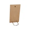 Cornice in legno dell’Apparizione di Lourdes in bianco e nero 6x12 cm