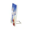 Cornice in legno dell’Apparizione di Lourdes con effetto vetrata 6x12 cm