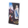 Cornice in legno dell’Apparizione di Lourdes a colori 6x12 cm