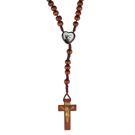 Chapelet de Sainte Bernadette 6 dizaines en bois