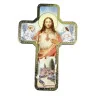 Sacred Heart of Jesus Cross with Angels 18x12 cm