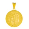 Médaille Vierge Marie revers Apparition de Lourdes 30 mm Plaqué Or