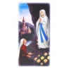 Cornice in legno dell’Apparizione di Lourdes a colori 6x12 cm