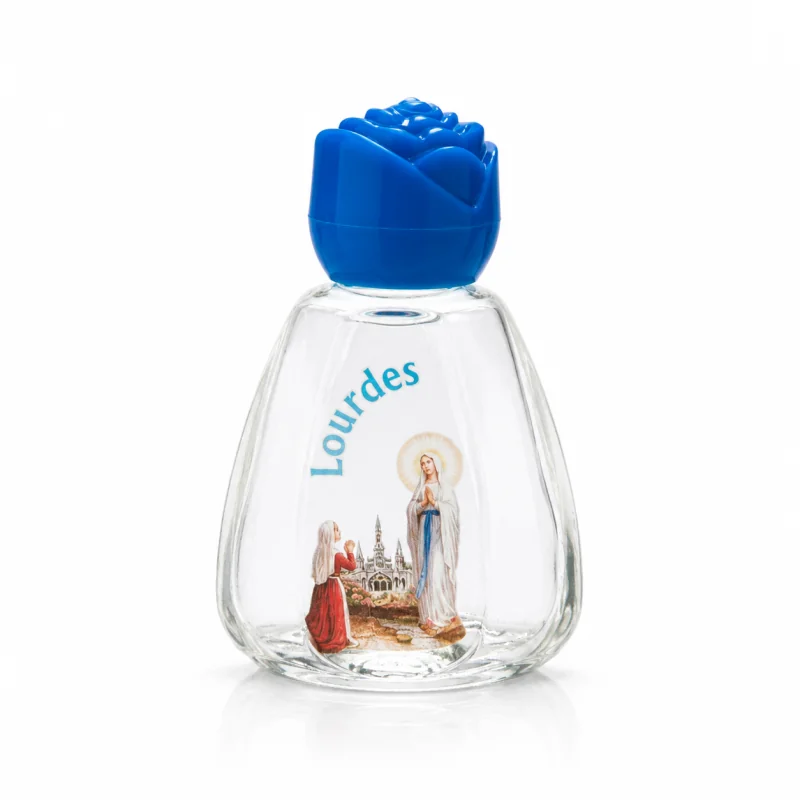 Lourdes glass bottle with 25ml of Lourdes water