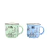 Tazza Mug in ceramica blu decorata con immagini di Lourdes