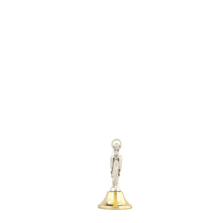 Mini statua di Nostra Signora di Lourdes in metallo, 3,5 cm