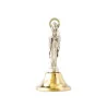 Mini statua di Nostra Signora di Lourdes in metallo, 3,5 cm