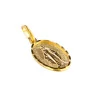 Médaille Miraculeuse brillante en plaqué or 15mm