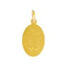 Médaille Miraculeuse brillante en plaqué or 15mm
