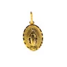 Médaille Miraculeuse brillante en plaqué or 15mm