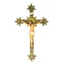 Crocifisso di San Benedetto decorato, 30 cm, in resina