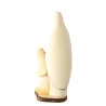 Painted wooden statue of the Apparition of Lourdes, 12cm