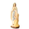 Painted wooden statue of the Apparition at Lourdes, 15cm