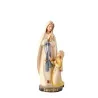 Statua dell’Apparizione di Lourdes in legno dipinto, 20 cm