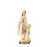 Statua dell’Apparizione di Lourdes in legno dipinto, 20 cm