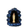 Statua di Nostra Signora di Lourdes nella Grotta di Massabielle con glitter