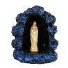 Statua di Nostra Signora di Lourdes nella Grotta di Massabielle con glitter