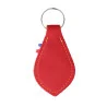 Coloured leather keyring featuring the Miraculous Virgin