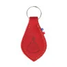 Porte-clé de la Vierge Miraculeuse en cuir de couleur