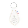 Porte-clé de la Vierge Miraculeuse en cuir de couleur