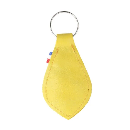 Porte-clé de la Vierge Miraculeuse en cuir de couleur