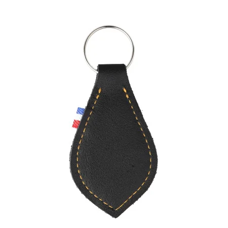 Coloured leather keyring featuring the Miraculous Virgin
