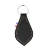 Coloured leather keyring featuring the Miraculous Virgin