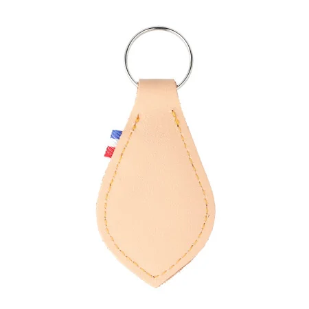 Porte-clé de la Vierge Miraculeuse en cuir de couleur