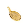 Médaille Miraculeuse mate en plaqué or 15mm