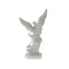 Alabaster statue of St Michael, 12cm