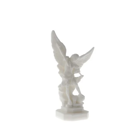 Statue Saint Michel en Albâtre 12cm