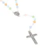 Chapelet de Lourdes perles verre multicolores