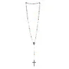Chapelet de Lourdes perles verre multicolores