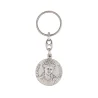 Saint Carlo Acutis keyring with the Eucharist on the reverse