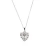 Necklace with a steel Sacred Heart ex-voto medallion