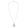 Necklace with a steel Sacred Heart ex-voto medallion